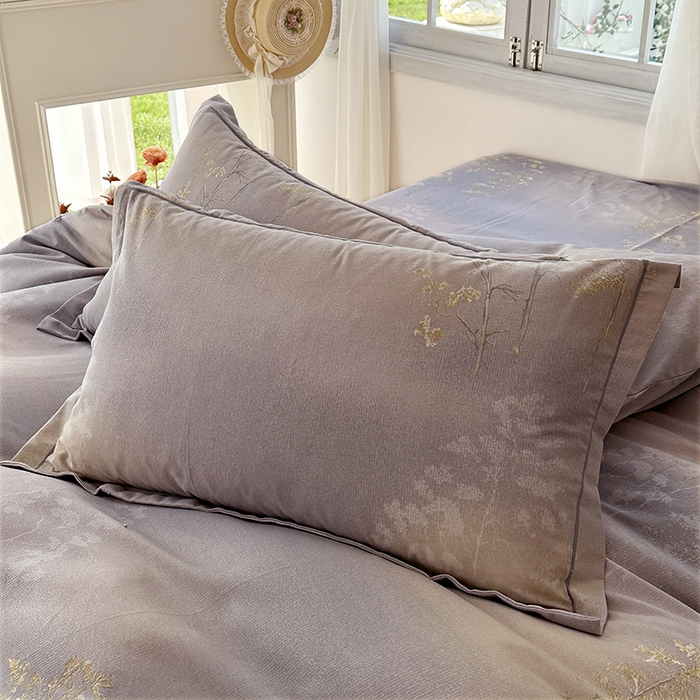 91家纺网 家纺一手货源 找家纺 家贝爱 2024新款纯棉加厚生态磨毛四件套富贵树