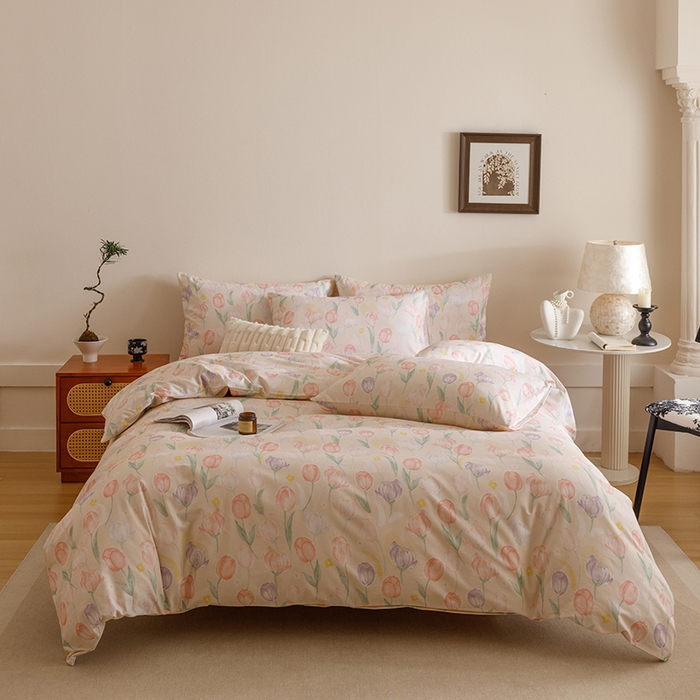 91家纺网 家纺一手货源 找家纺 （总）爱思佳 2025新款加厚全棉磨毛单品套件系列-四件套