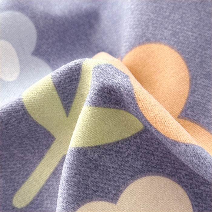 91家纺网 家纺一手货源 找家纺 家贝爱 2024新款纯棉加厚生态磨毛四件套三色花