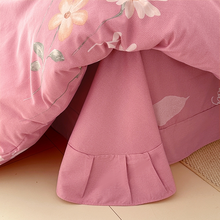 91家纺网 家纺一手货源 找家纺 家贝爱 2024新款纯棉加厚生态磨毛四件套洋洋花恋