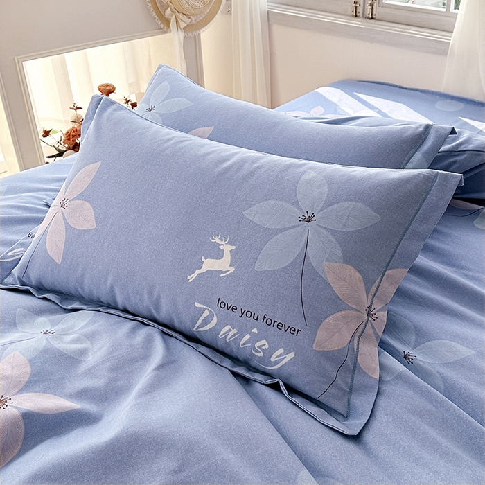 91家纺网 家纺一手货源 找家纺 家贝爱 2024新款纯棉加厚生态磨毛四件套一路繁华