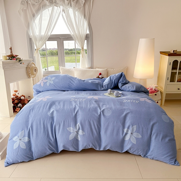 91家纺网 家纺一手货源 找家纺 家贝爱 2024新款纯棉加厚生态磨毛四件套一路繁华