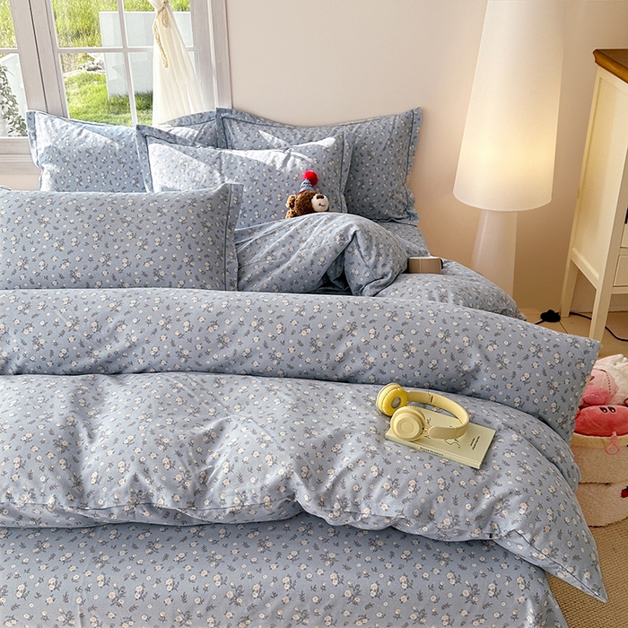 91家纺网 家纺一手货源 找家纺 家贝爱 2024新款纯棉加厚生态磨毛四件套伊兰