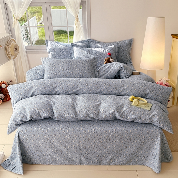 91家纺网 家纺一手货源 找家纺 家贝爱 2024新款纯棉加厚生态磨毛四件套伊兰