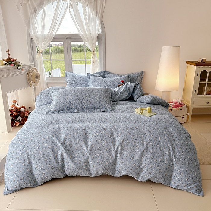 91家纺网 家纺一手货源 找家纺 家贝爱 2024新款纯棉加厚生态磨毛四件套伊兰,伊兰