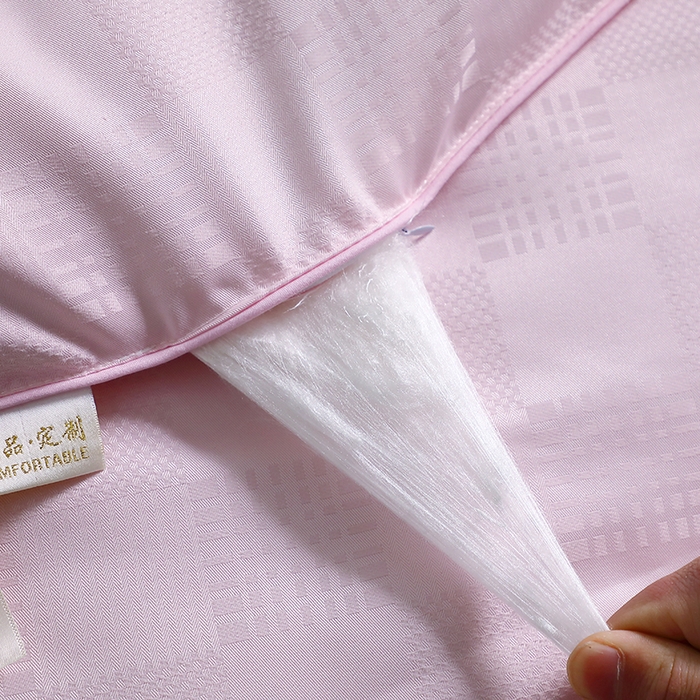 91家纺网 家纺一手货源 找家纺 锦绣家纺 2025新款蚕丝被 粉色