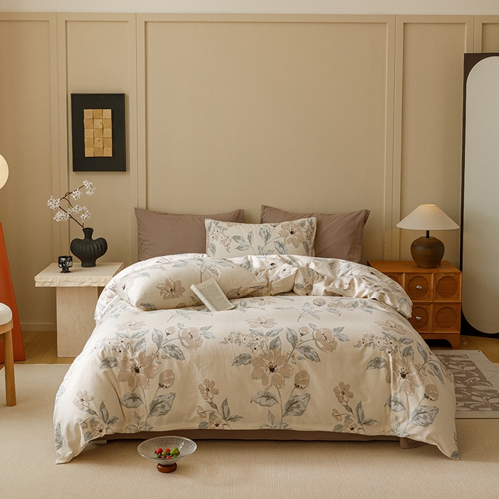 91家纺网 家纺一手货源 找家纺 （总）爱思佳 2025新款加厚全棉磨毛单品套件系列-四件套