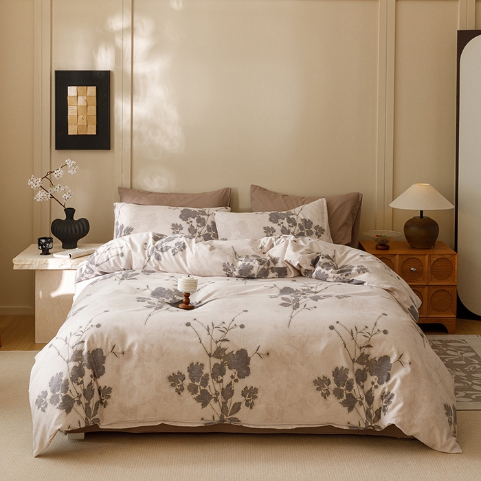 91家纺网 家纺一手货源 找家纺 （总）爱思佳 2025新款加厚全棉磨毛单品套件系列-四件套