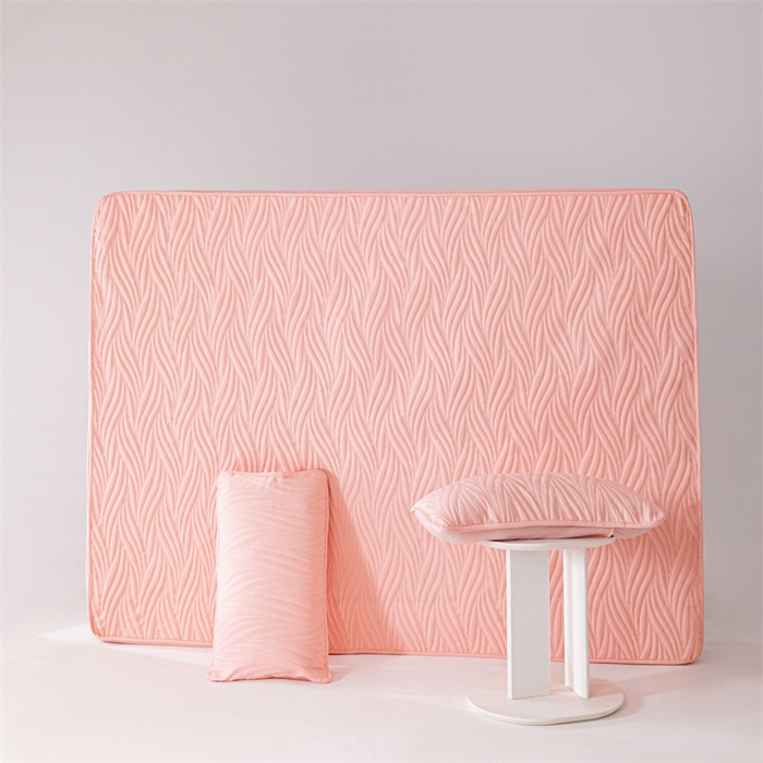 91家纺网 家纺一手货源 找家纺 北极情 2025新款A类原棉大豆夹棉床笠 粉玉