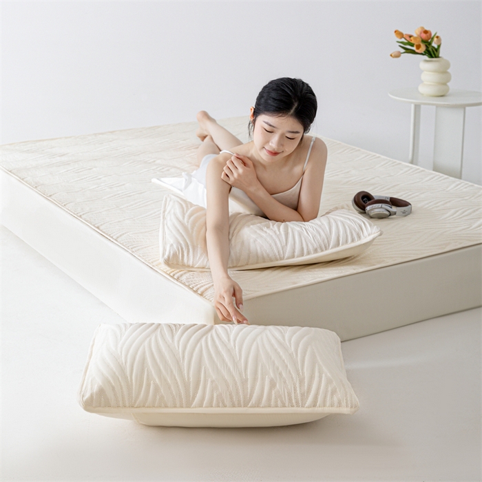 91家纺网 家纺一手货源 找家纺 北极情 2025新款A类原棉大豆夹棉床笠 奶白