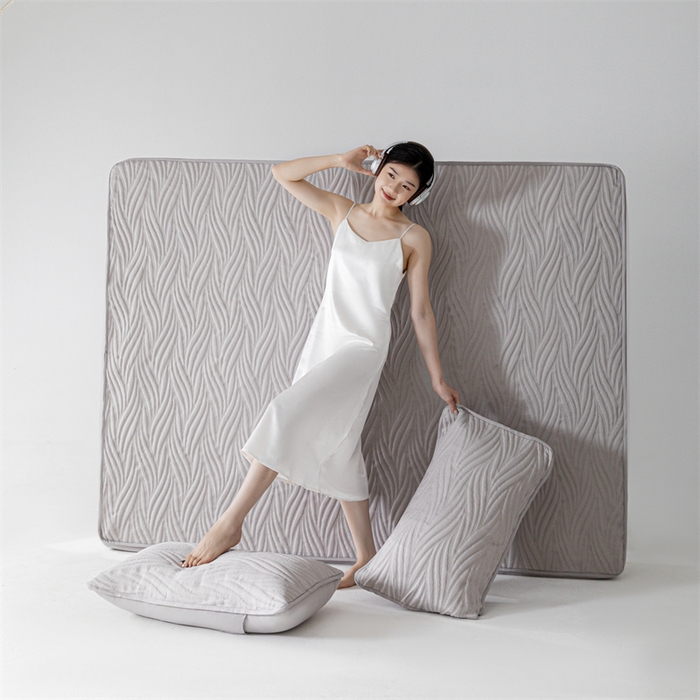 91家纺网 家纺一手货源 找家纺 北极情 2025新款A类原棉大豆夹棉床笠 浅灰