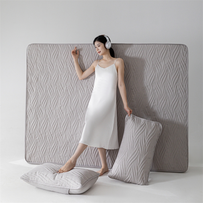 91家纺网 家纺一手货源 找家纺 北极情 2025新款A类原棉大豆夹棉床笠 浅灰