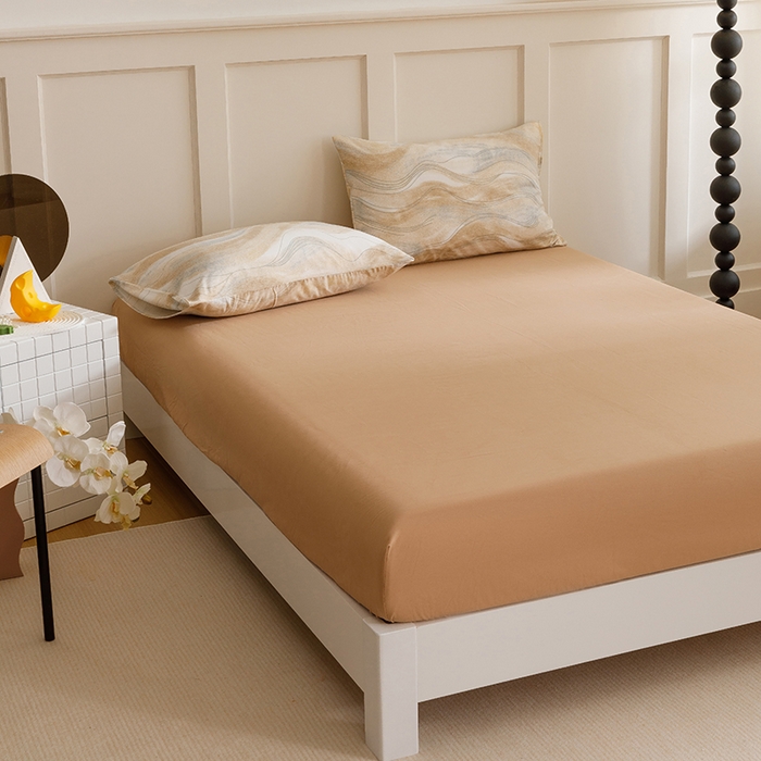 91家纺网 家纺一手货源 找家纺 爱思佳 2025新款加厚全棉磨毛单品套件系列-四件套 诺拉