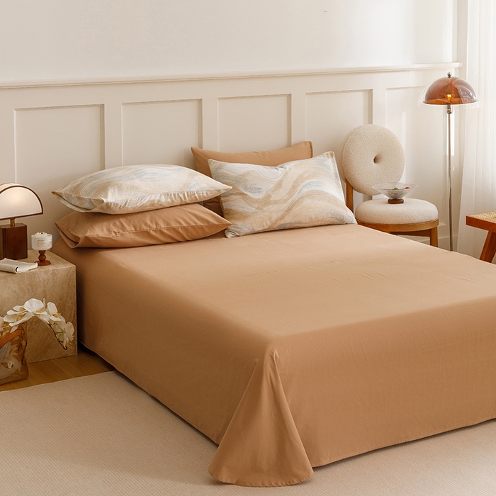 91家纺网 家纺一手货源 找家纺 爱思佳 2025新款加厚全棉磨毛单品套件系列-四件套 诺拉