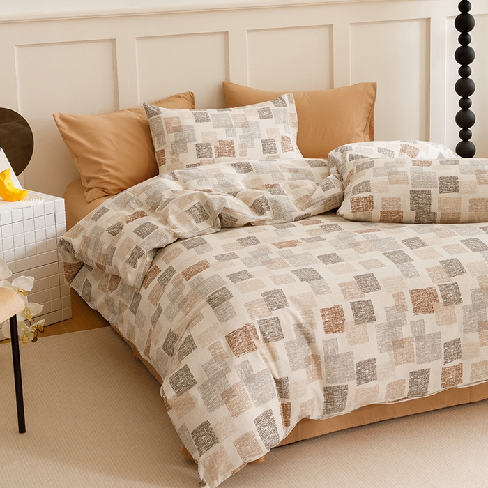 91家纺网 家纺一手货源 找家纺 爱思佳 2025新款加厚全棉磨毛单品套件系列-四件套 品格