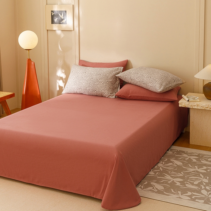 91家纺网 家纺一手货源 找家纺 爱思佳 2025新款加厚全棉磨毛单品套件系列-四件套 瑞秋