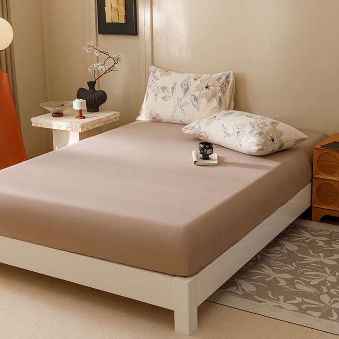 91家纺网 家纺一手货源 找家纺 爱思佳 2025新款加厚全棉磨毛单品套件系列-四件套 山竹月