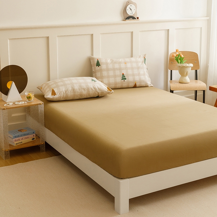 91家纺网 家纺一手货源 找家纺 爱思佳 2025新款加厚全棉磨毛单品套件系列-四件套 圣诞序曲