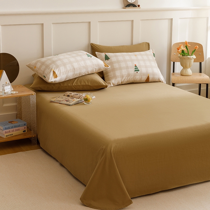 91家纺网 家纺一手货源 找家纺 爱思佳 2025新款加厚全棉磨毛单品套件系列-四件套 圣诞序曲