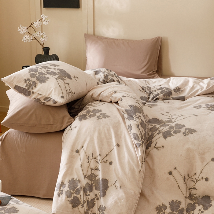 爱思佳 2025新款加厚全棉磨毛单品套件系列-四件套 诗蒂