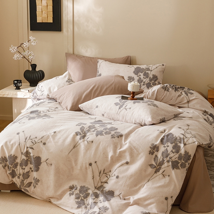 91家纺网 家纺一手货源 找家纺 爱思佳 2025新款加厚全棉磨毛单品套件系列-四件套 诗蒂