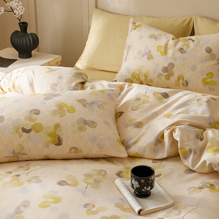 91家纺网 家纺一手货源 找家纺 爱思佳 2025新款加厚全棉磨毛单品套件系列-四件套 四季风