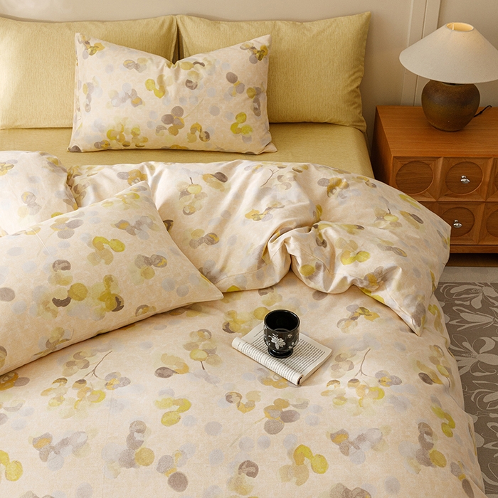 91家纺网 家纺一手货源 找家纺 爱思佳 2025新款加厚全棉磨毛单品套件系列-四件套 四季风