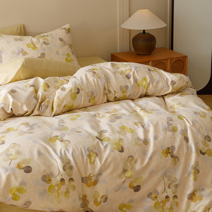 91家纺网 家纺一手货源 找家纺 爱思佳 2025新款加厚全棉磨毛单品套件系列-四件套 四季风