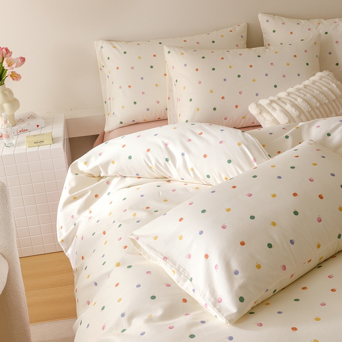 91家纺网 家纺一手货源 找家纺 爱思佳 2025新款加厚全棉磨毛单品套件系列-四件套 甜心乐园