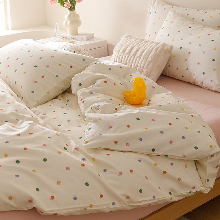 91家纺网 家纺一手货源 找家纺 爱思佳 2025新款加厚全棉磨毛单品套件系列-四件套 甜心乐园