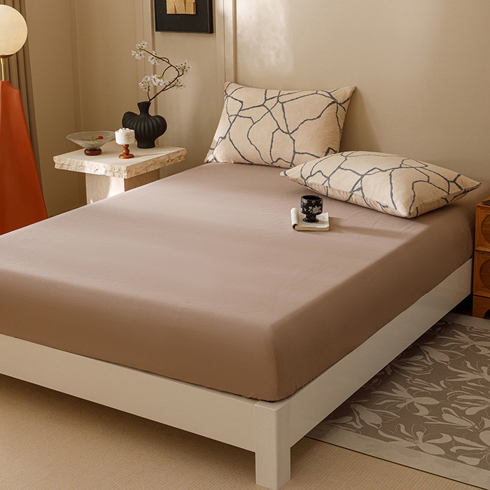 91家纺网 家纺一手货源 找家纺 爱思佳 2025新款加厚全棉磨毛单品套件系列-四件套 纤优