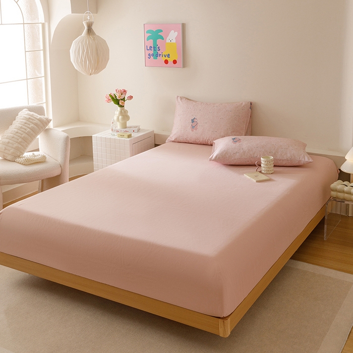 91家纺网 家纺一手货源 找家纺 爱思佳 2025新款加厚全棉磨毛单品套件系列-四件套 幸福熊AA