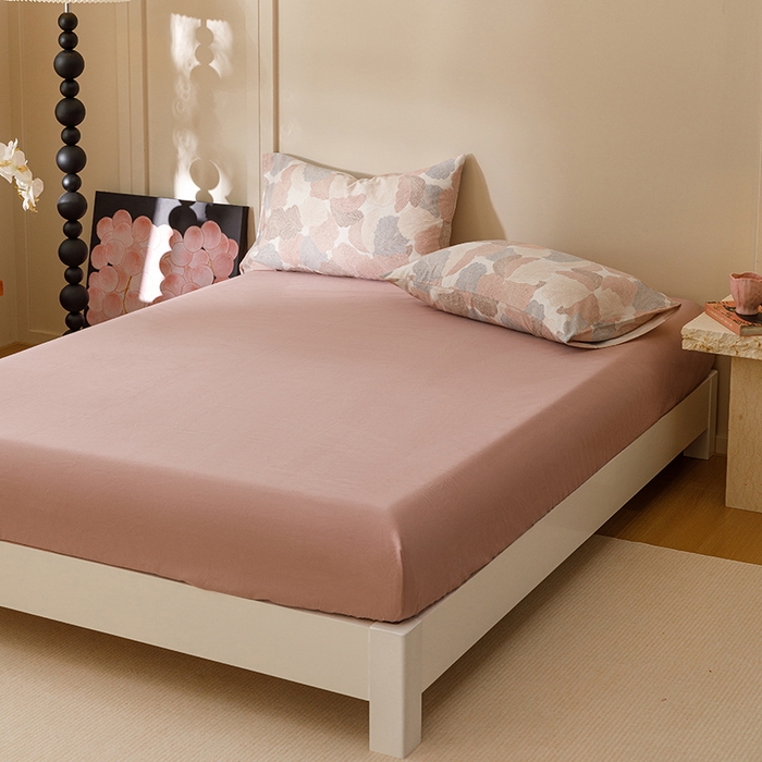 91家纺网 家纺一手货源 找家纺 爱思佳 2025新款加厚全棉磨毛单品套件系列-四件套 叶漫