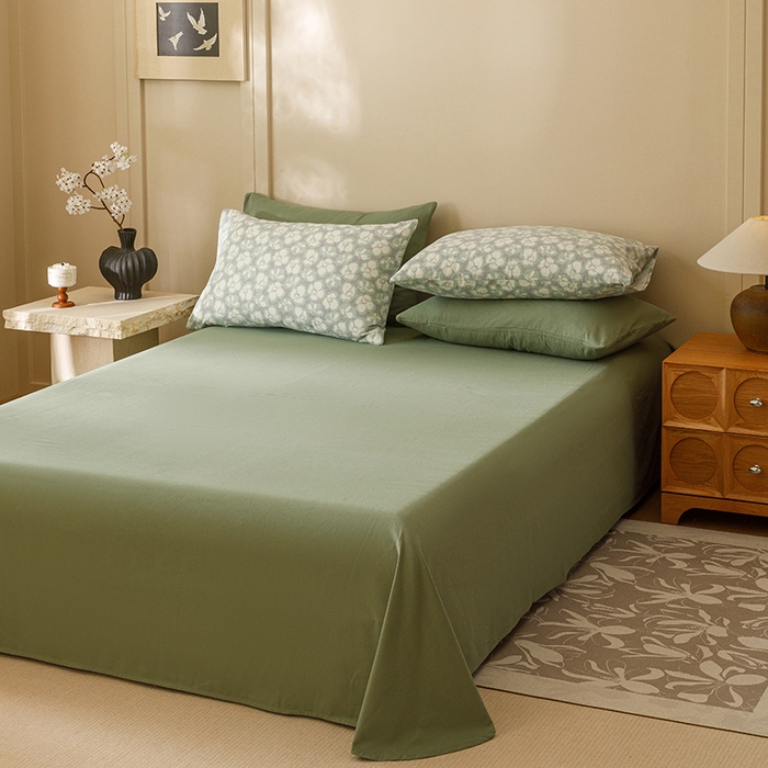 91家纺网 家纺一手货源 找家纺 爱思佳 2025新款加厚全棉磨毛单品套件系列-四件套 优朵