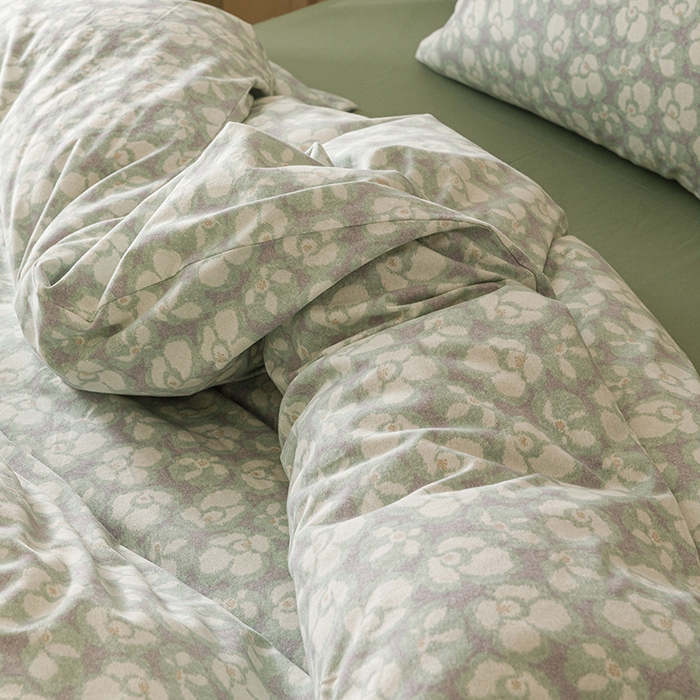 91家纺网 家纺一手货源 找家纺 爱思佳 2025新款加厚全棉磨毛单品套件系列-四件套 优朵