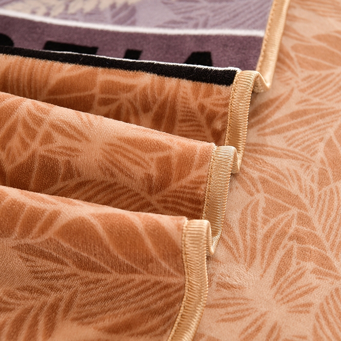 91家纺网 家纺一手货源 找家纺 硕喜 2025新款学生宿舍床系列牛奶绒学生三件套 相思叶语