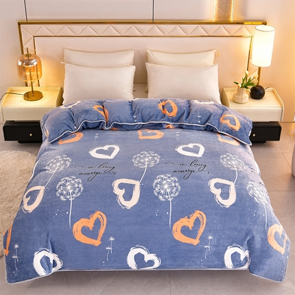 91家纺网 家纺一手货源 找家纺 （总）硕喜 2025新款加厚牛奶绒法莱绒金貂绒单被套