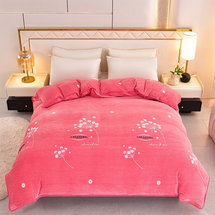 91家纺网 家纺一手货源 找家纺 （总）硕喜 2025新款加厚牛奶绒法莱绒金貂绒单被套