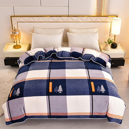 91家纺网 家纺一手货源 找家纺 （总）硕喜 2025新款加厚牛奶绒法莱绒金貂绒单被套