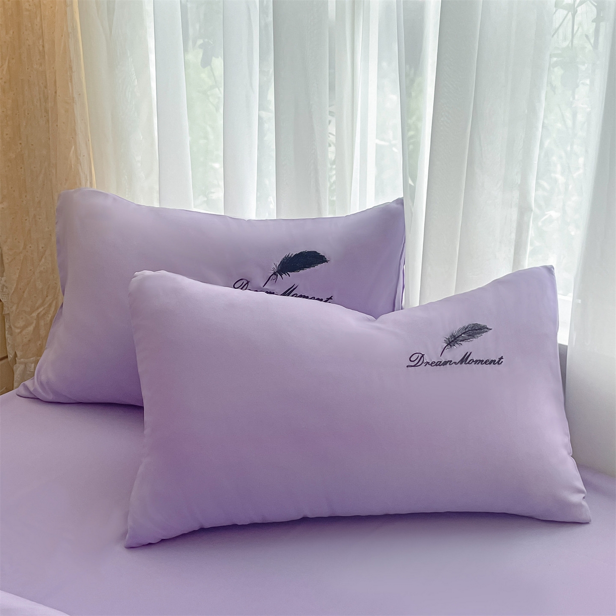 91家纺网 家纺一手货源 找家纺 （总）义博家纺 2025新款A类刺绣四件套-羽毛