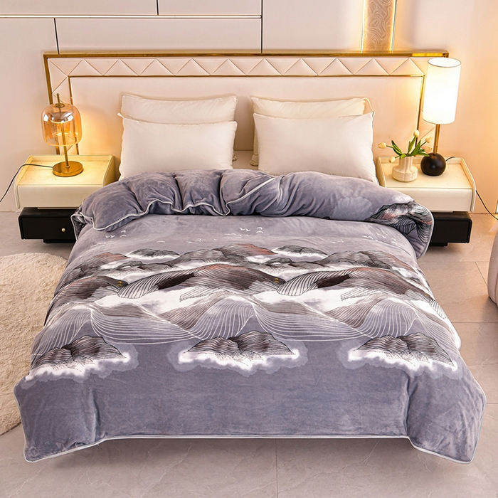 91家纺网 家纺一手货源 找家纺 （总）硕喜 2025新款加厚牛奶绒法莱绒金貂绒单被套