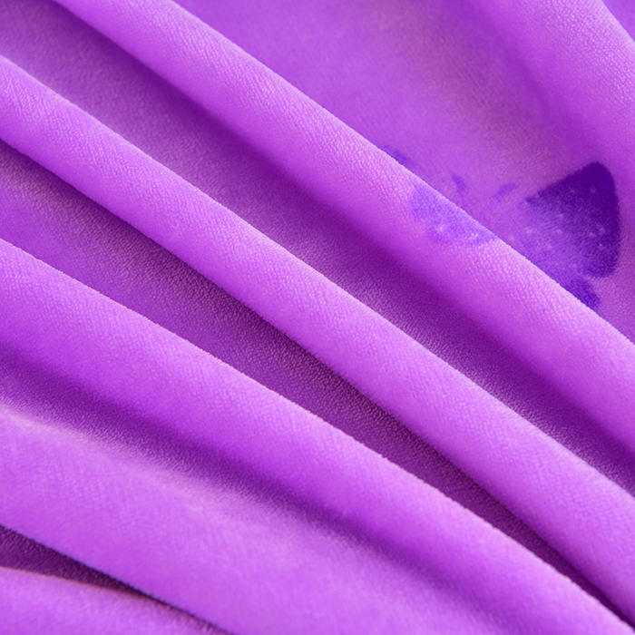 91家纺网 家纺一手货源 找家纺 硕喜 2025新款新8.5斤法莱绒四件套珊瑚牛奶金貂绒四件套床裙款 紫罗兰