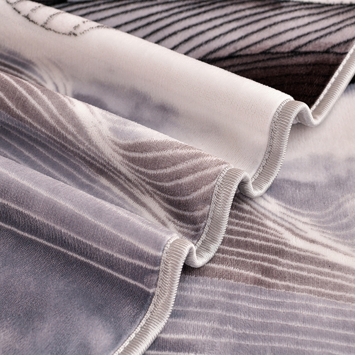 91家纺网 家纺一手货源 找家纺 硕喜 2025新款新8.5斤法莱绒四件套珊瑚牛奶金貂绒四件套床裙款 锦绣河山