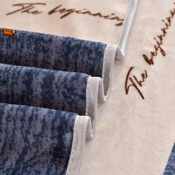 91家纺网 家纺一手货源 找家纺 硕喜 2025新款学生宿舍床系列牛奶绒学生三件套 条纹密码