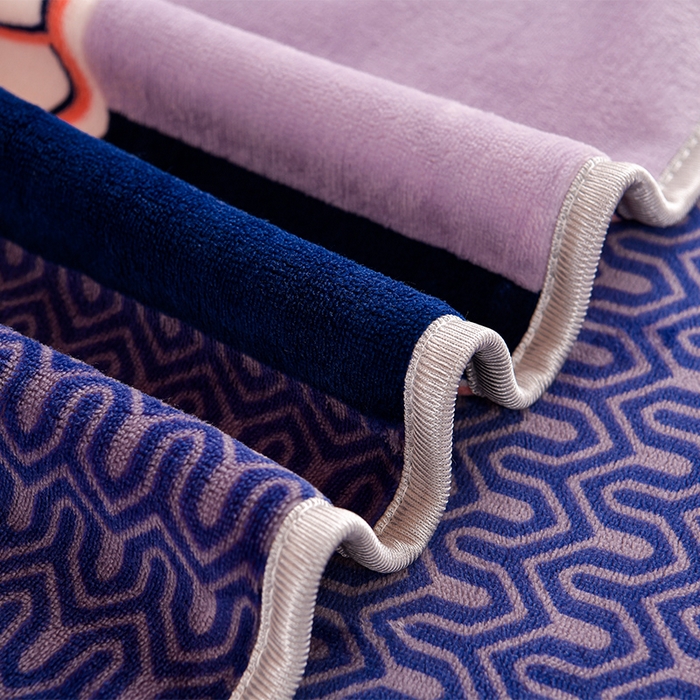 91家纺网 家纺一手货源 找家纺 硕喜 2025新款学生宿舍床系列牛奶绒学生三件套 荷你相随