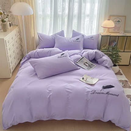 （总）义博家纺 2025新款A类刺绣四件套-羽毛