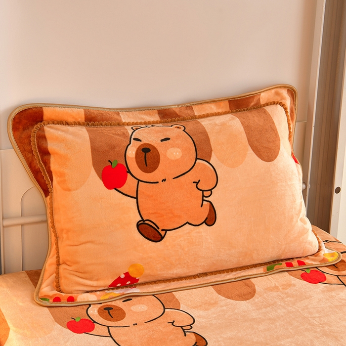 91家纺网 家纺一手货源 找家纺 （总）硕喜 2025新款学生宿舍床系列牛奶绒学生三件套