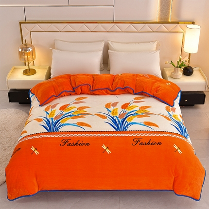 91家纺网 家纺一手货源 找家纺 （总）硕喜 2025新款加厚牛奶绒法莱绒金貂绒单被套