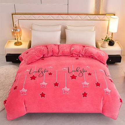 91家纺网 家纺一手货源 找家纺 （总）硕喜 2025新款加厚牛奶绒法莱绒金貂绒单被套