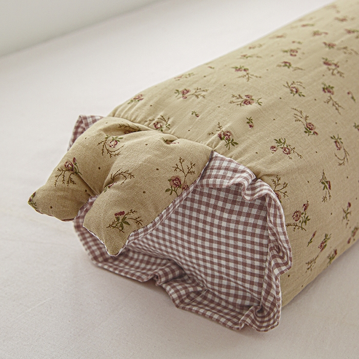 91家纺网 家纺一手货源 找家纺 眠多宝 2025新款全棉双层纱萌兔荞麦护颈枕枕头枕芯 绮梦